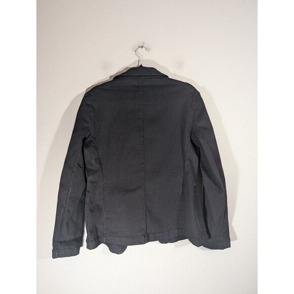 Frank & Eileen Womens Black Dublin Style Stretch Blazer Sz M Preppy Minimalist - Picture 2 of 6